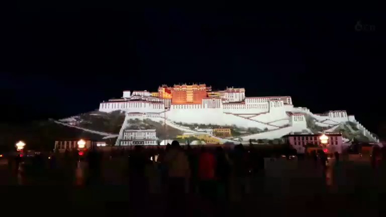 西藏布达拉宫夜景 美极了