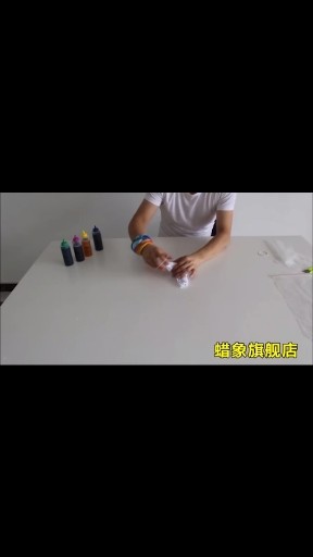 方巾扎染，出来的成品