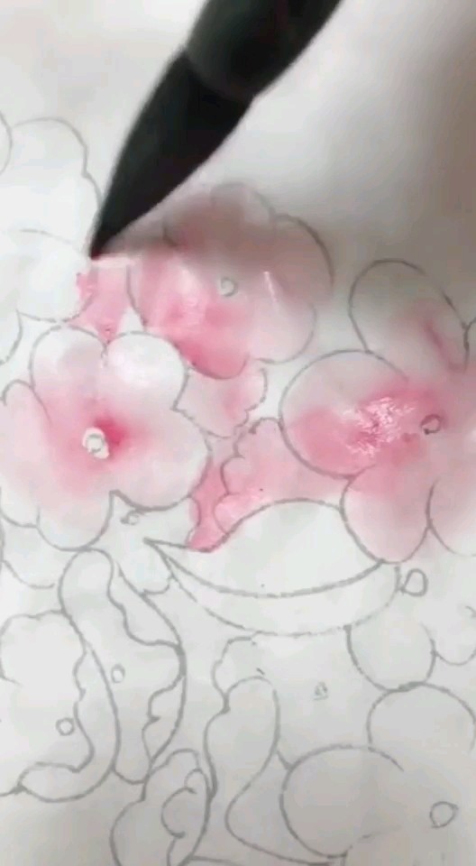 粉红花海