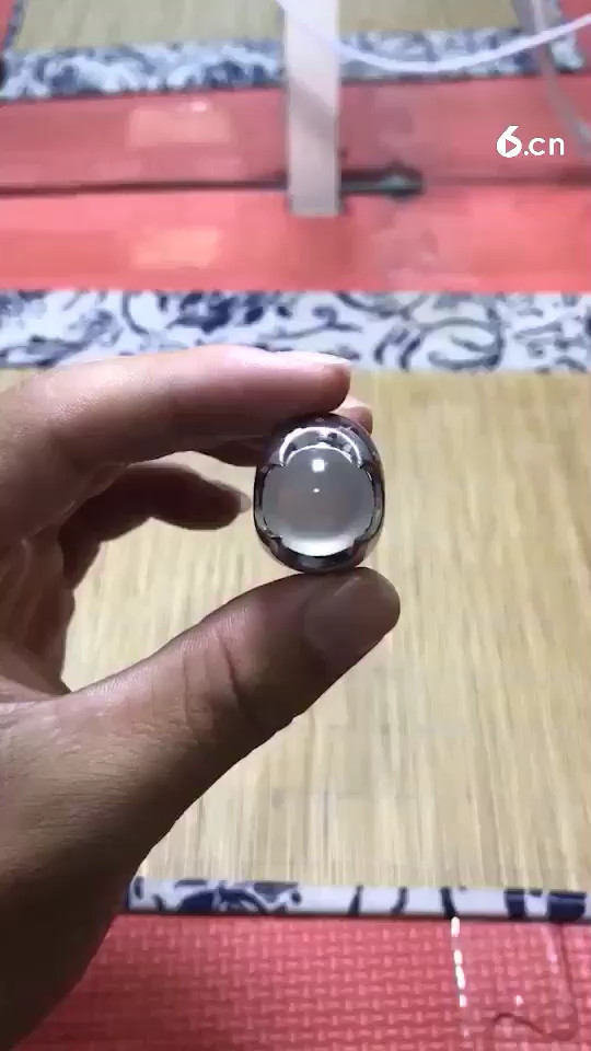 24圈口冰种戒面 霸气十足