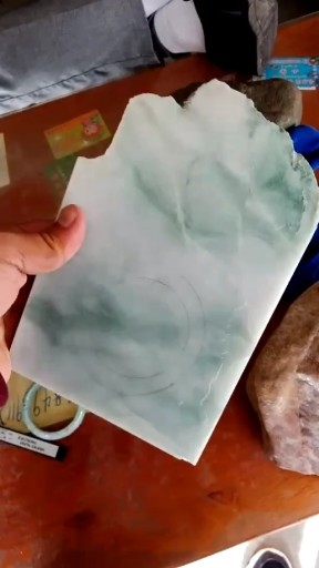 飘色手镯片料，漂亮的。