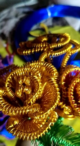 手工编织玫瑰花