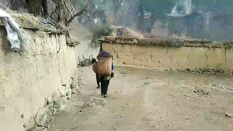 四川凉山妇女下山
