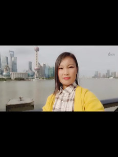 娥丫头户外上海东方明珠塔