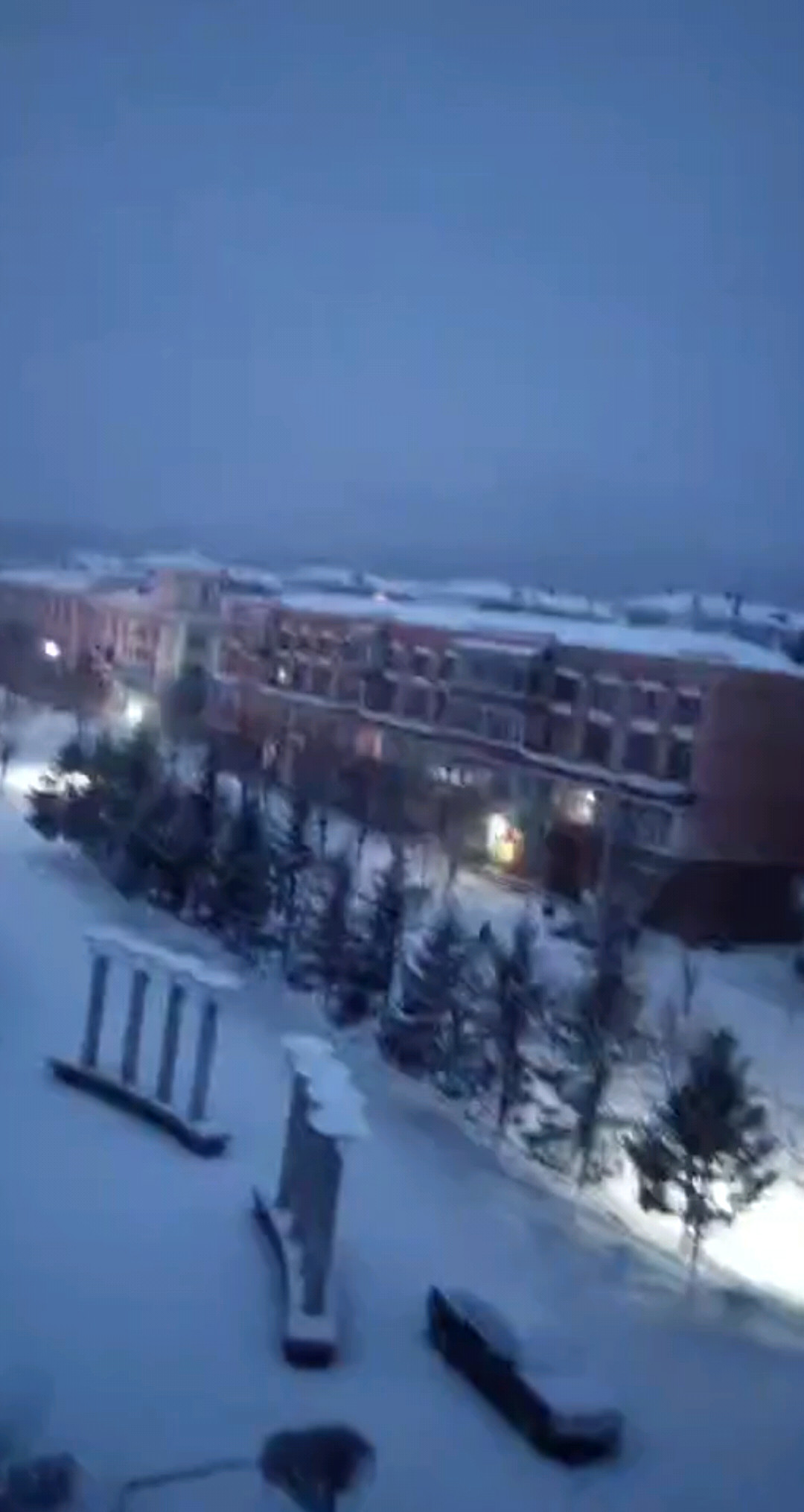 雪后的东北小城