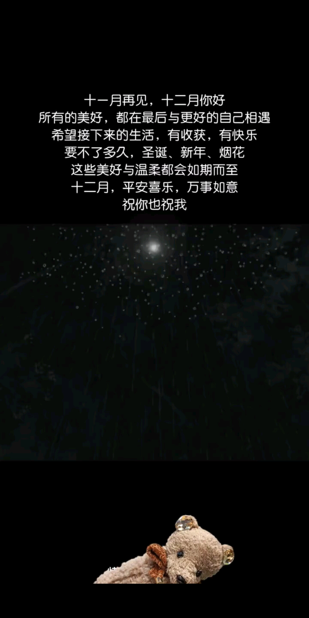 十一月再见，十二月你