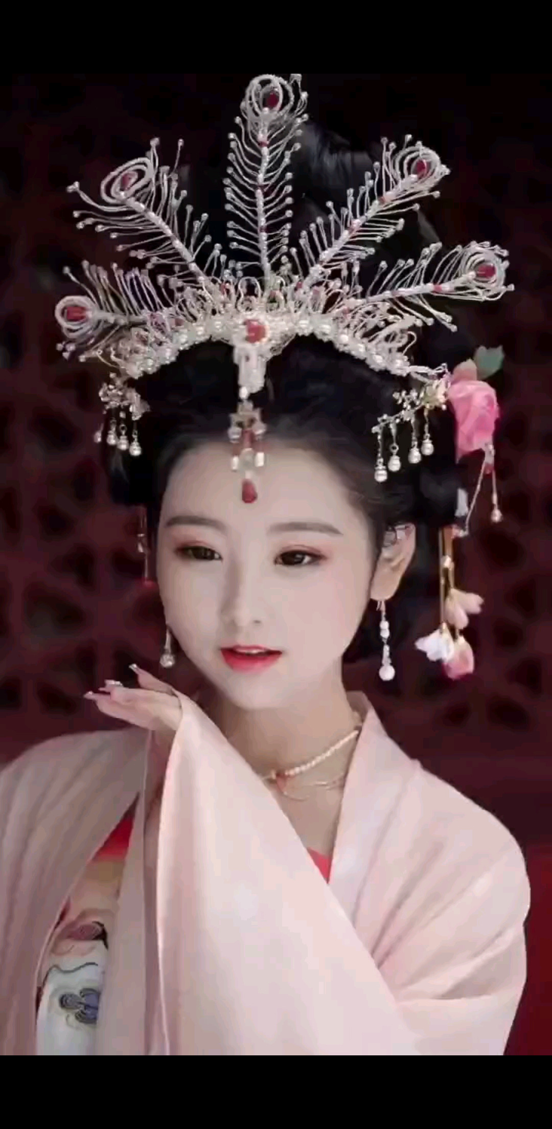 好喜欢这朵粉红色花朵